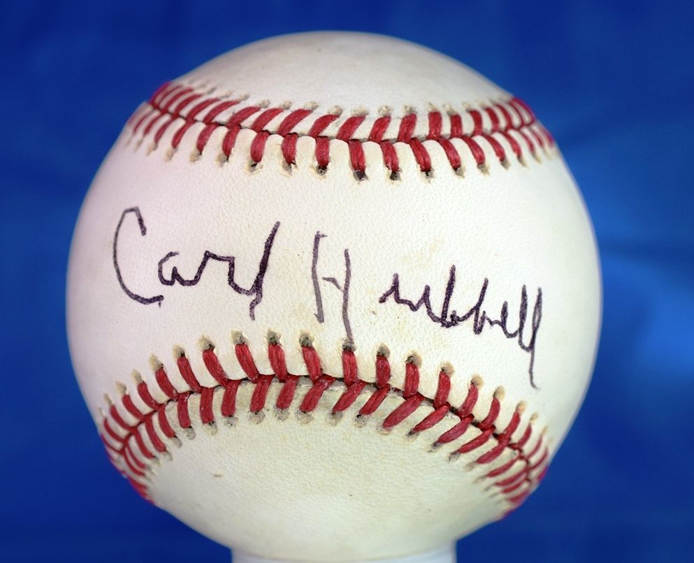 Carl Hubbell Psa/dna Authenticated Signed National League Baseball Autograph
