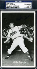 Mike Garcia Indians 1952 Psa/dna Signed Photo Pc Authentic