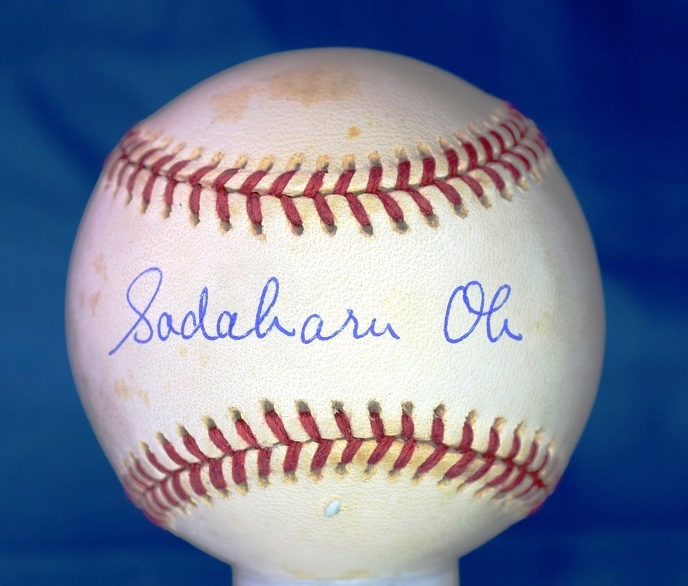 Sadaharu Oh Psa/dna Authenticated Signed National League Baseball Autograph