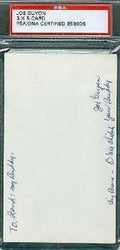 Joe Guyon Autograph Rare 3x5 Index Signed Psa/dna Authentic