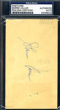 Sherm Lollar Signed Psa/dna Certified 1959 Gpc Autograph