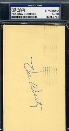 Vic Wertz Signed 1956 Gpc Psa/dna Autograph Authentic