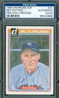 Red Ruffing Signed 1983 Donruss Autograph Psa/dna Authentic