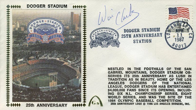 Will Clark Signed Jsa Certified 1987 Fdc Authenic Autograph