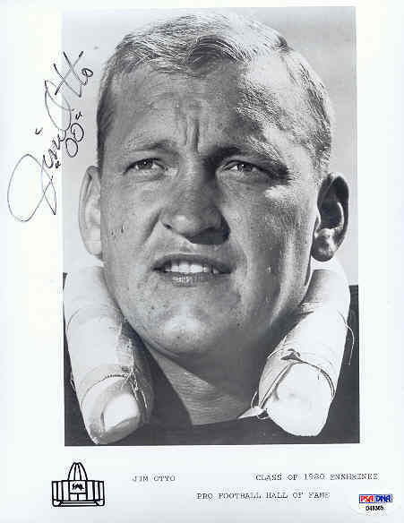 Jim Otto Raiders Signed 8x10 Photo Psa/dna Autograph
