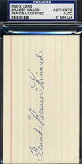 Frank Bruiser Kinard Psa/dna Signed 3x5 Index Card Authentic Autograph