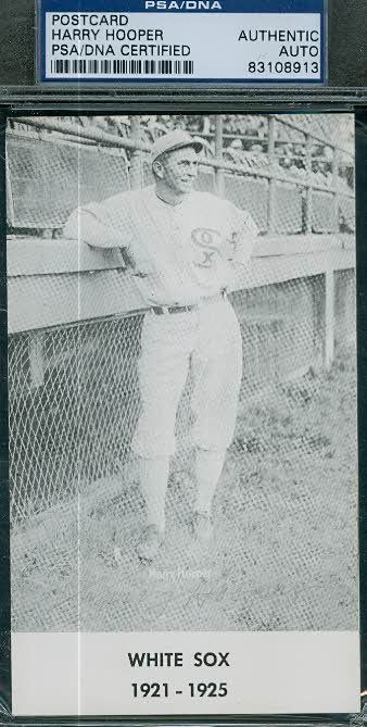 Harry Hooper Autograph Postcard Psa/dna Signed
