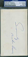 Pancho Herrera Autograph 1974 Gpc Psa/dna Signed Authentic