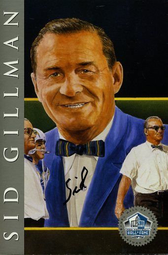 Sid Gillman Signed Jsa 1998 Hof Signature Series 450/2500