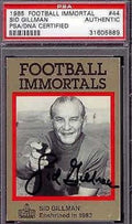 Sid Gillman Signed 1985 Immortals Psa/dna Autograph Authentic