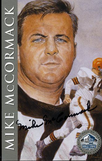 Mike Mccormack Browns Signed Jsa 1998 Hof Signature Series 450/2500