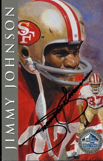 Jimmy Johnson 49ers Signed Jsa 1998 Hof Signature Series 450/2500