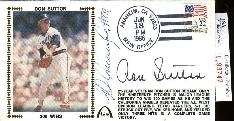 Don Sutton Pete Incaviglia Jsa Authenticated Signed  Fdc Autograph