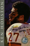 Kenny Houston Redskins Signed Jsa 1998 Hof Signature Series 450/2500