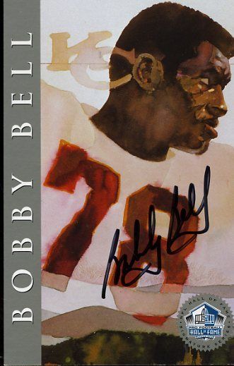 Bobby Bell Chiefs Signed Jsa 1998 Hof Signature Series 450/2500