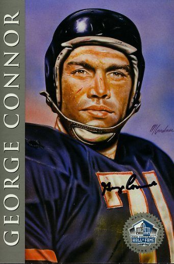 George Connor Bears Signed Jsa 1998 Hof Signature Series 450/2500