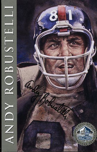Andy Robustelli Signed Jsa 1998 Hof Signature Series 450/2500