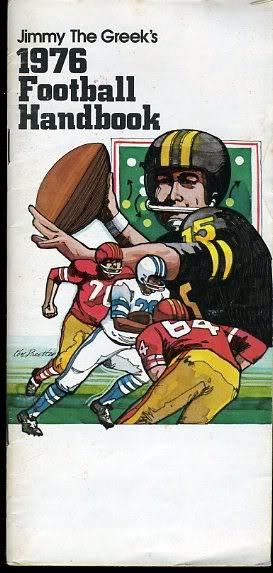 1976 Jim The Greek Football Handbook