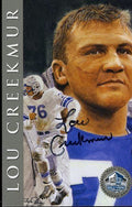 Lou Creekmur Signed Jsa 1998 Hof Signature Series 450/2500