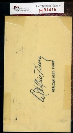 Bill Terry Signed Jsa Certed 1956 Gpc Autograph