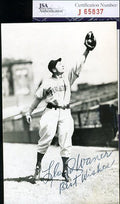 Lloyd Waner Signed Jsa Certed Rowe Photo Postcard Authentic Autograph