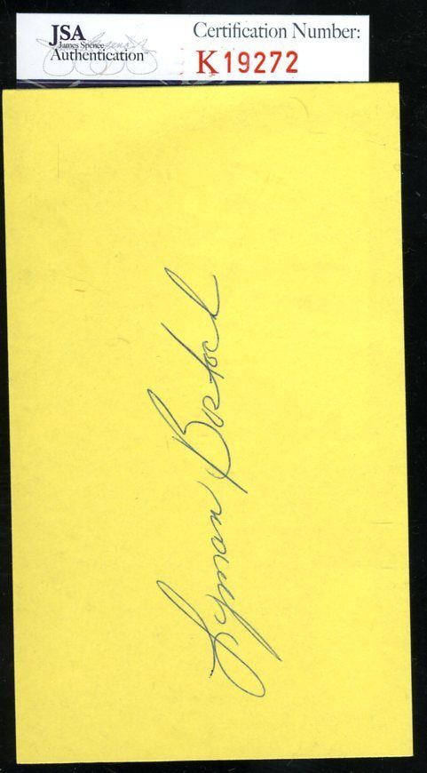 Lyman Bostock D.78 Jsa Authenticated Signed 3x5 Index Card Autograph
