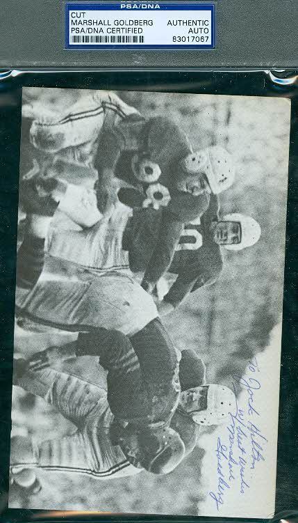 Marshall Goldberg Signed 5x7 Photo Autograph Psa/dna
