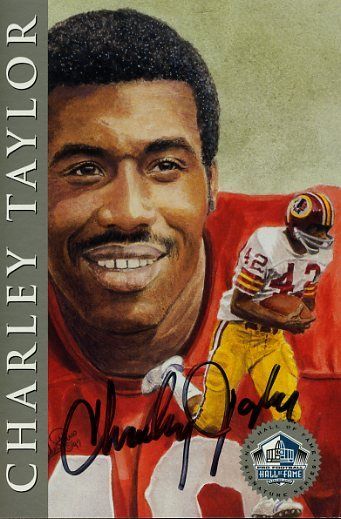 Charley Taylor Signed Jsa 1998 Hof Signature Series 450/2500