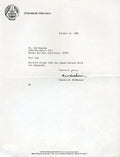 Bud Wilkinson Oklahoma Signed 1986 Letter Jsa Certed Autograph