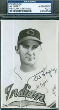 Al Lopez Autograph 1951 Team Iss Pc Psa/dna Signed