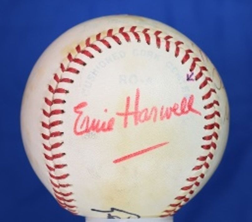 Harwell Durocher Allen Barber Psa/dna Signed Macphail American Lea Baseball