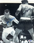 Ingemar Johansson Flloyd Patterson Psa/dna Signed 8x10 Photo Authentic Autograph