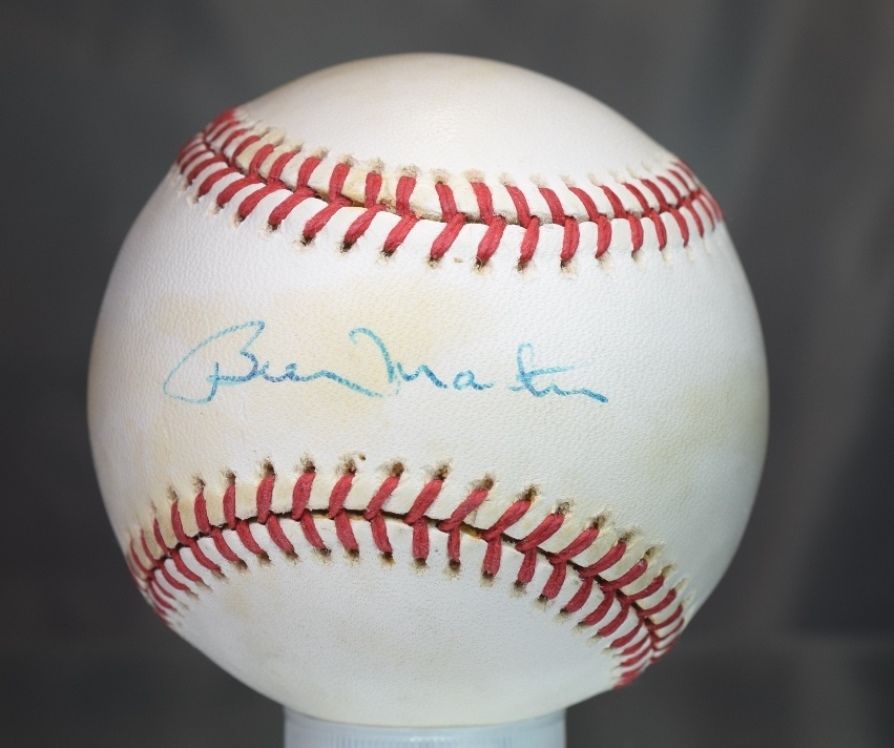 Billy Martin Signed Jsa Authentic Macphail American League Baseball Autograph