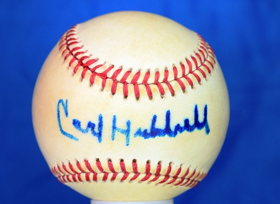 Carl Hubbell Psa/dna Authentic Signed Feeney National League Baseball Autograph