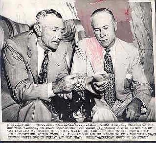 Casey Stengel Sept 1952 Original Wire Photo
