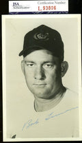 Bob Lemon Jsa Authenticated Signed 1956 Photo Gpc Autograph