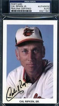 Cal Ripken Sr Signed Psa/dna Orioles Team Issued Postcard Autograph Authentic