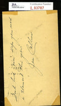 Joe Collins Yankees Jsa Authenticated Signed 1949 Gpc Autograph