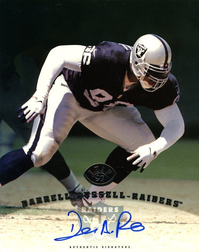 Darrell Russell D.05 Leaf 97 Authenticated Signed 8x10 Photo Autograph