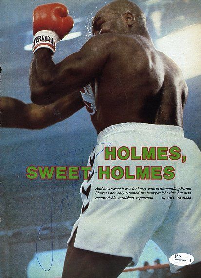 Larry Holmes Jsa Signed 8x10 Photo Autograph Authentic