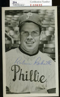 Robin Roberts Jsa Authenticated Signed 1950`s Photo Postcard Autograph