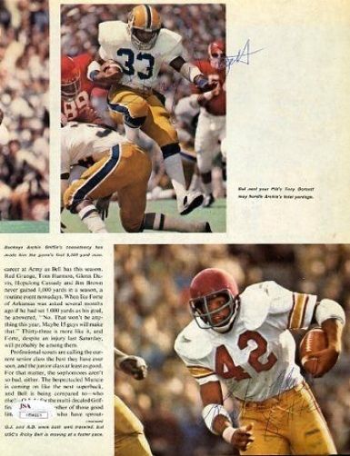 Ricky Bell Tony Dorsett 1977 Signed Jsa Certed 8x10 Photo Photo Autograph