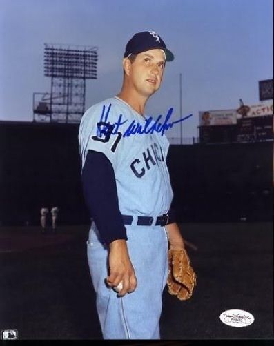 Hoyt Wilhelm Signed Jsa 8x10 Photo Autograph Authentic