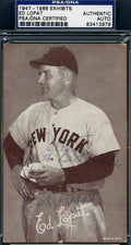 Ed Lopat Signed Psa/dna Cert 1947-66 Exhibit Authentic Autograph