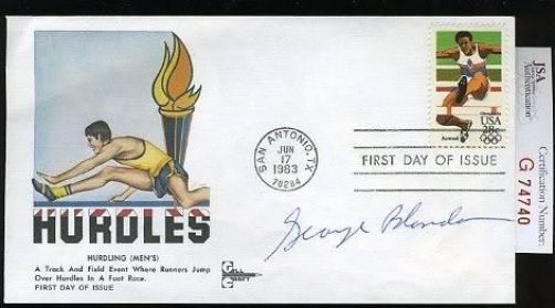 George Blanda Signed 1983 Fdc Jsa Certed Fdc Autograph Authentic