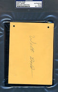 Walt Bond D.67 Signed Psa/dna Certified Album Page Photo Authentic Autograph
