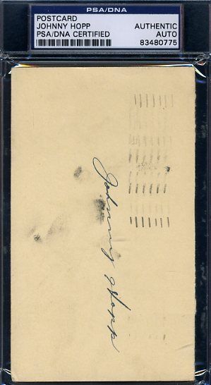 Johnny Hopp Psa/dna Signed 1950 Gpc Postcard Autograph Authentic