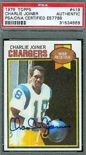 Charlie Joiner Hof Signed 1979 Topps Psa/dna Autograph Authentic