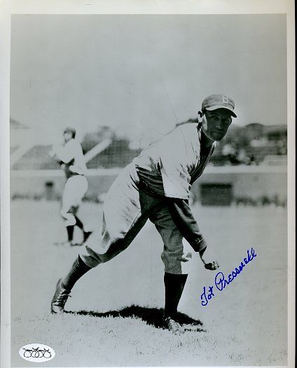 Tot Pressnell Brooklyn Dodgers Signed Jsa Sticker 8x10 Photo Authentic Autograph