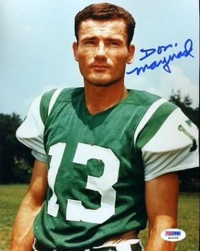 Don Maynard Jets Signed Psa/dna 8x10 Photo Autograph Authentic